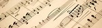 Music sheet with notes